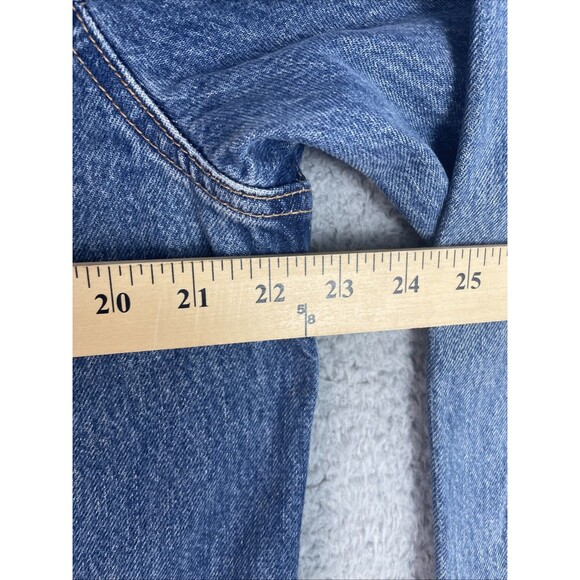 Levis Premium Denim Jean Trucker Jacket Snoopy Legit Mens Large Blue Button NWOT - Picture 7 of 9